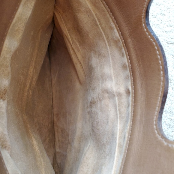 Green Suede Vintage Gucci Tote Handbag - Picture 4 of 5